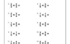 10 Worksheets On Multiplying Fractions With Common Denominators