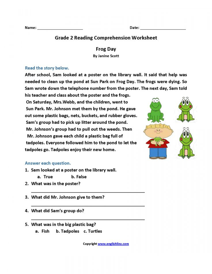 Reading Comprehension Worksheets 2nd Grade Common Core Common Core 