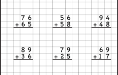 2 Digit Addition With Regrouping Carrying 5 Worksheets FREE