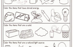 2nd Grade Science Worksheets On Matter 2nd Grade Science Worksheets On