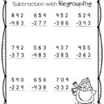 3 Digit Subtraction With Regrouping Worksheets 2nd Grade 2nd Grade