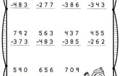 3 Digit Subtraction With Regrouping Worksheets 2nd Grade 2nd Grade