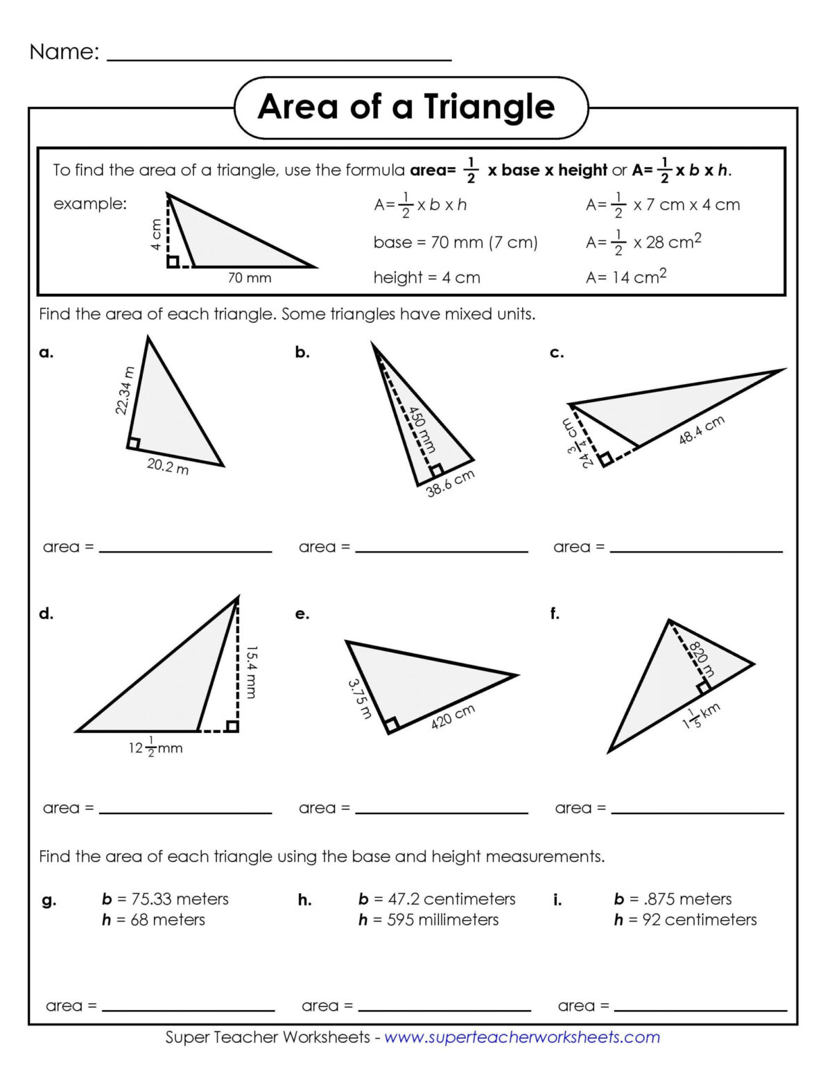 30 Area Of Parallelogram Worksheet Education Template Common Core
