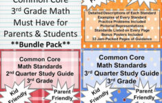 3rd Grade Common Core Math Standards Study Guide Bundle A Etsy
