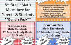 3rd Grade Common Core Math Standards Study Guide Bundle A Etsy