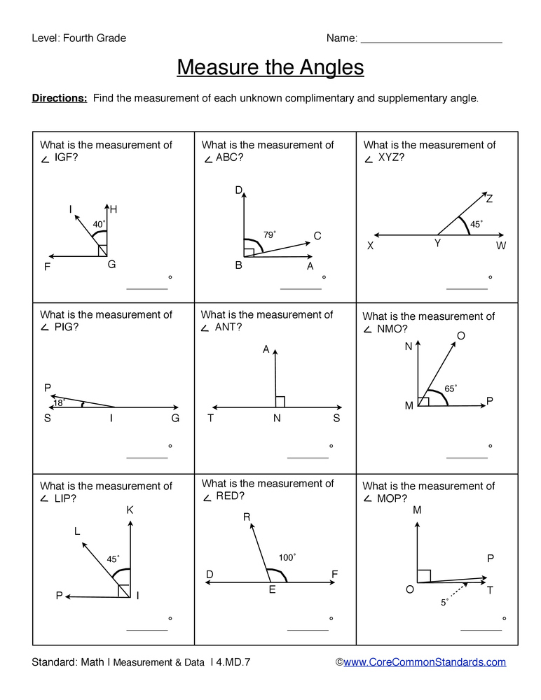 4 MD 7 Common Core Worksheet Have Fun Teaching
