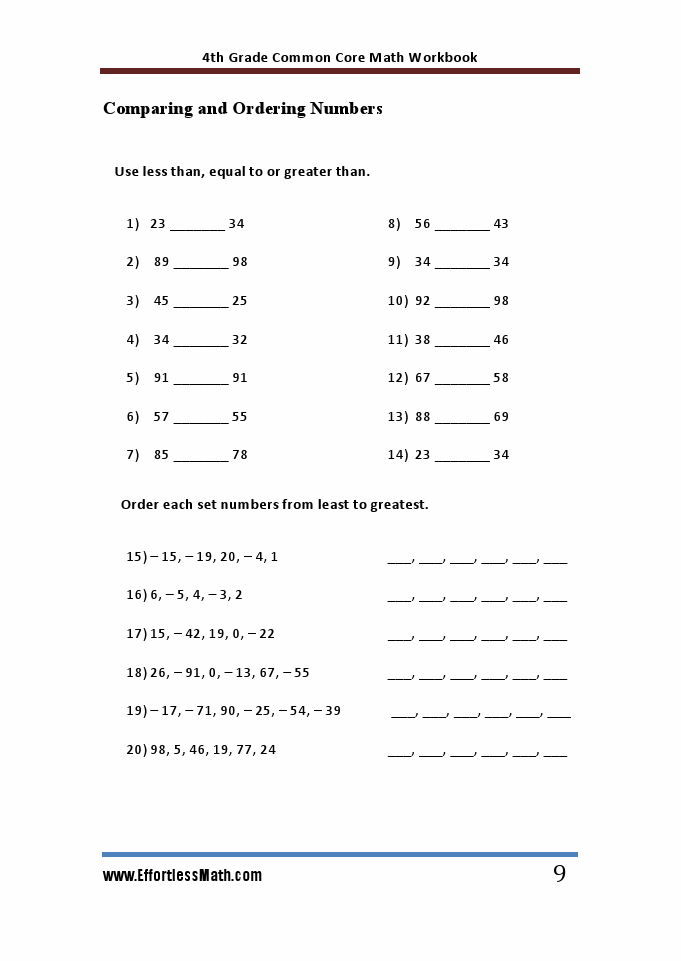 4th Grade Common Core Math Workbook The Most Comprehensive Review For 