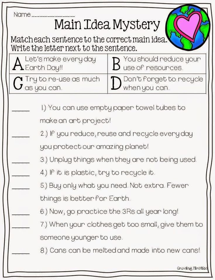 4th Grade Main Idea Worksheets Mon Core Crunch April In 2020 Reading 