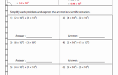 50 Scientific Notation Worksheet 8th Grade Chessmuseum Template Library