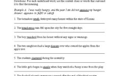 5th Grade Common Core Language Worksheets