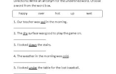 5th Grade Common Core Language Worksheets In 2021 Antonyms