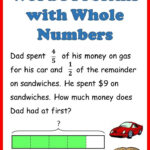 5th Grade Dividing Fractions Word Problems Worksheet Schematic And