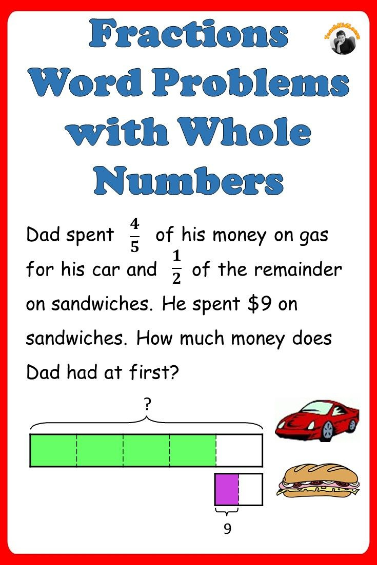 5th Grade Dividing Fractions Word Problems