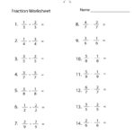 5th Grade Fractions Worksheets Pdf Worksheetpedia