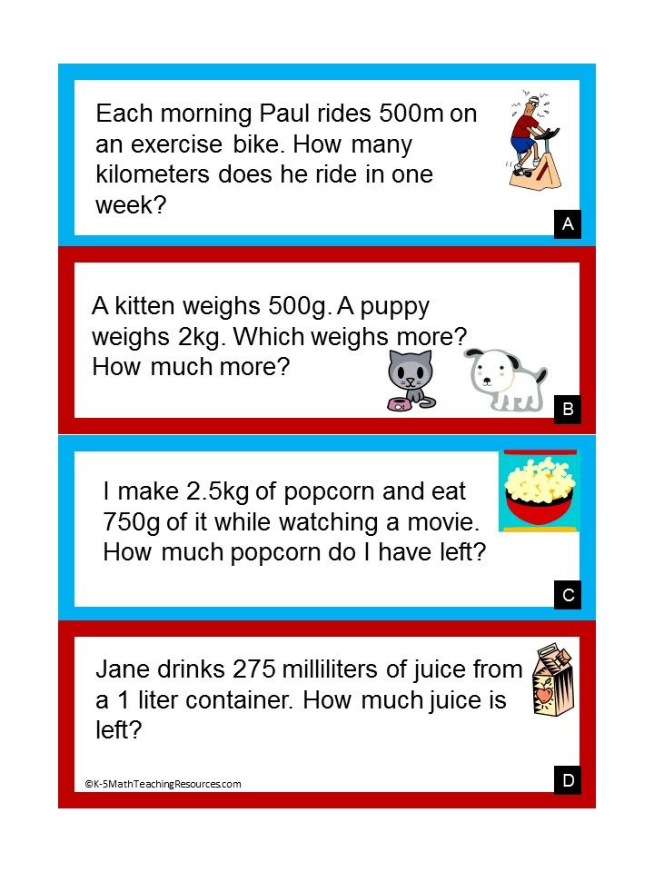 5th Grade Measurement And Data Measurement Word Problems How To 