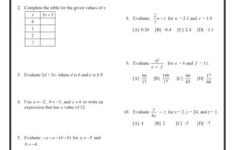 6th Grade Common Core Math Worksheets