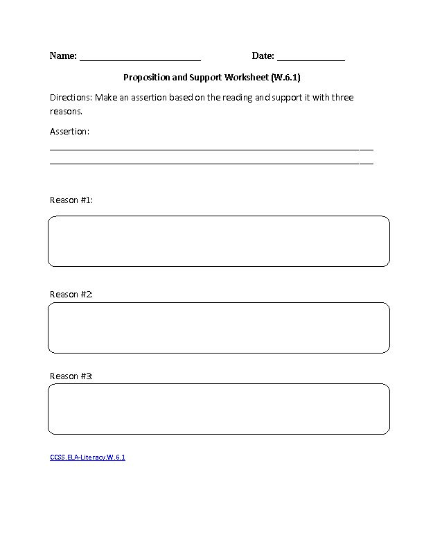 6th Grade Common Core Writing Worksheets Common Core Writing 