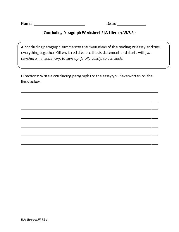 7th Grade Common Core Writing Worksheets Common Core Writing 