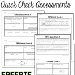 7th Grade Math Quick Check Assessment FREEBIE Bell Ringers Or Exit