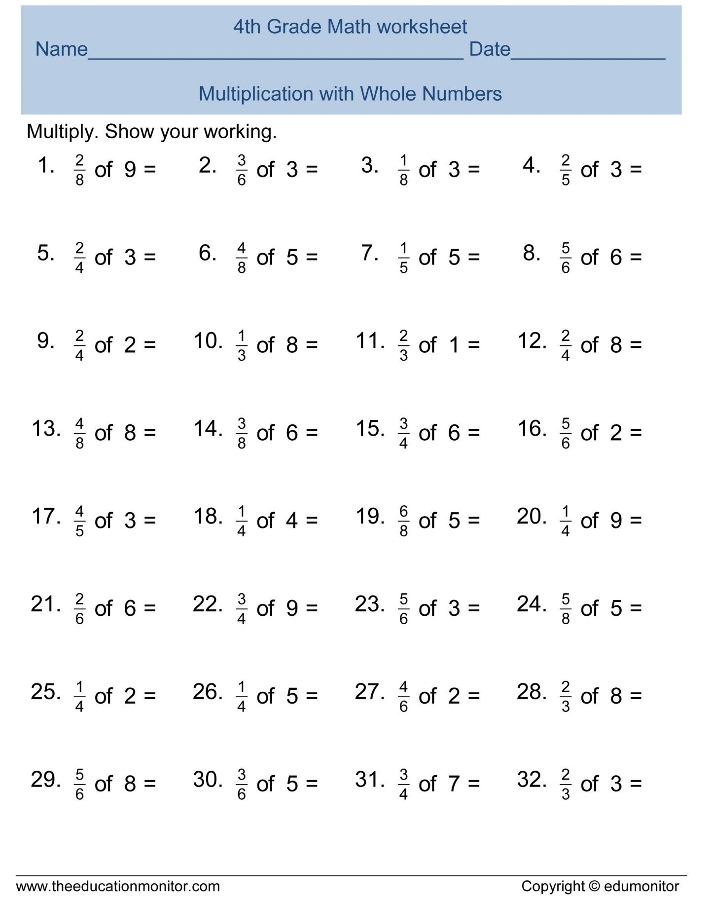 7Th Grade Math Worksheets Free Printable With Answers