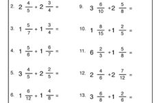 Add Mixed Numbers Worksheet Have Fun Teaching