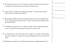 Adding And Subtracting Fractions Worksheet With Answer Key Printable