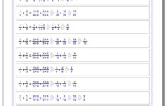 Adding Fractions With Unlike Denominators
