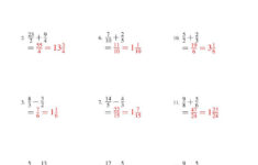 Adding Fractions With Unlike Denominators Worksheets Pdf Db excel