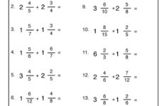 Adding Mixed Numbers Worksheet 1 Have Fun Teaching