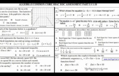 Algebra I Common Core SBAC Assessement Part I Practice Test 1 10 YouTube