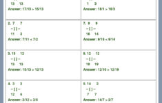Answer Key Download Worksheet 14555 CCSS Math Content 3 NF A 3 d