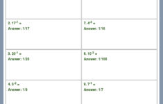 Answer Key Download Worksheet 28472 CCSS Math Content 8 EE A 1