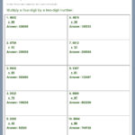 Answer Key Download Worksheet 2907 CCSS Math Content 5 NBT B 5