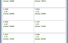 Answer Key Download Worksheet 2907 CCSS Math Content 5 NBT B 5