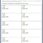 Answer Key Download Worksheet 9746 CCSS Math Content 5 NBT B 7