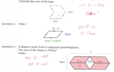 Area Of A Parallelogram Answers Corbettmaths