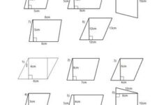 Area Of Parallelogram Worksheet Area Of A Parallelogram And Trapezium