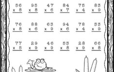 Back To School Double Digit Multiplication With Regrouping In 2020