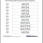 Basic Fraction Division No Whole Parts Or Cross Cancelling The Best