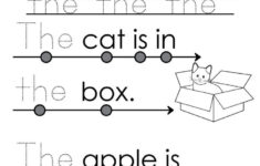 Beginning Reading 3 The English Unite Preschool Sight Words