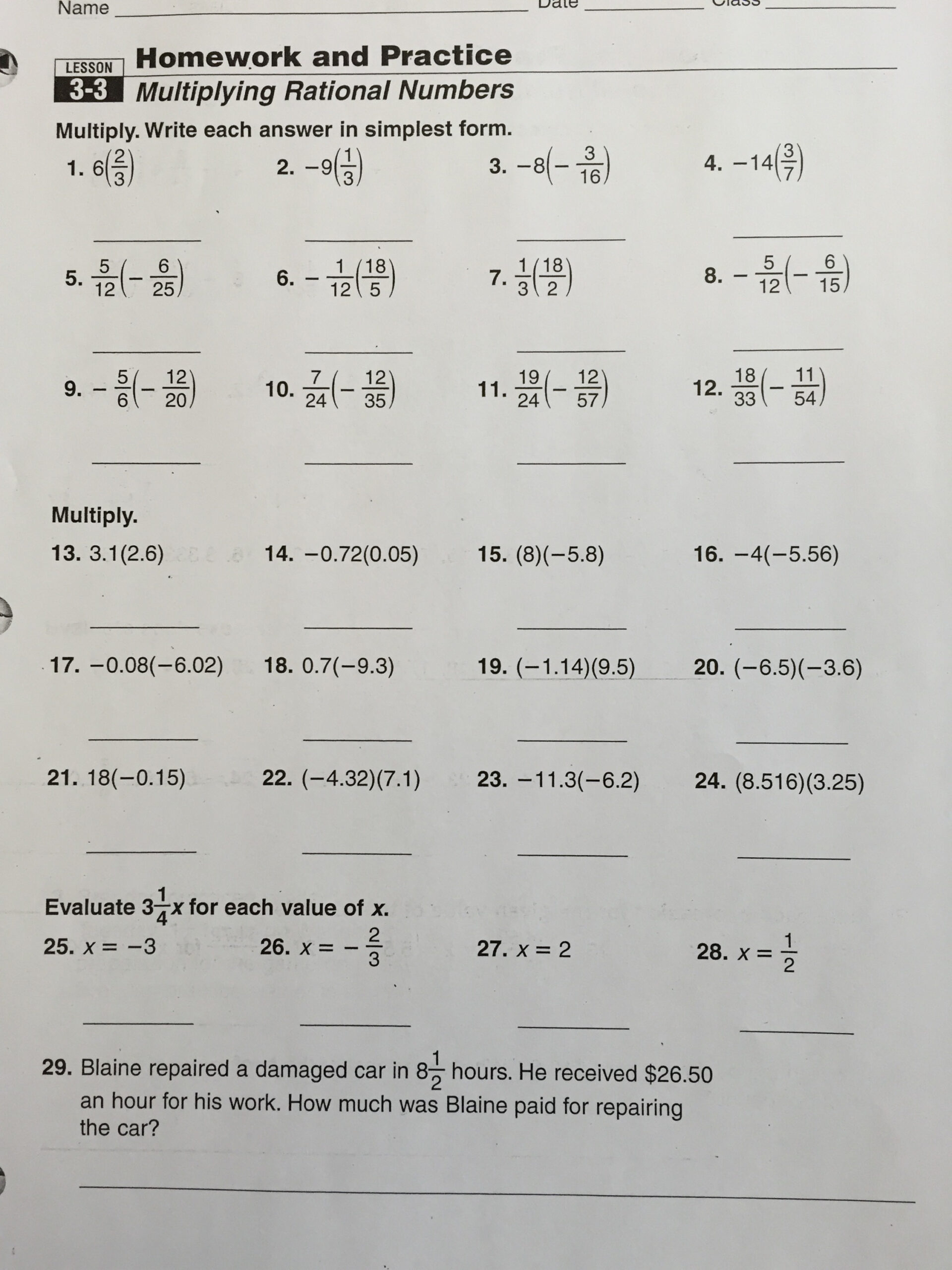 unit 5 lesson 2 homework answer key