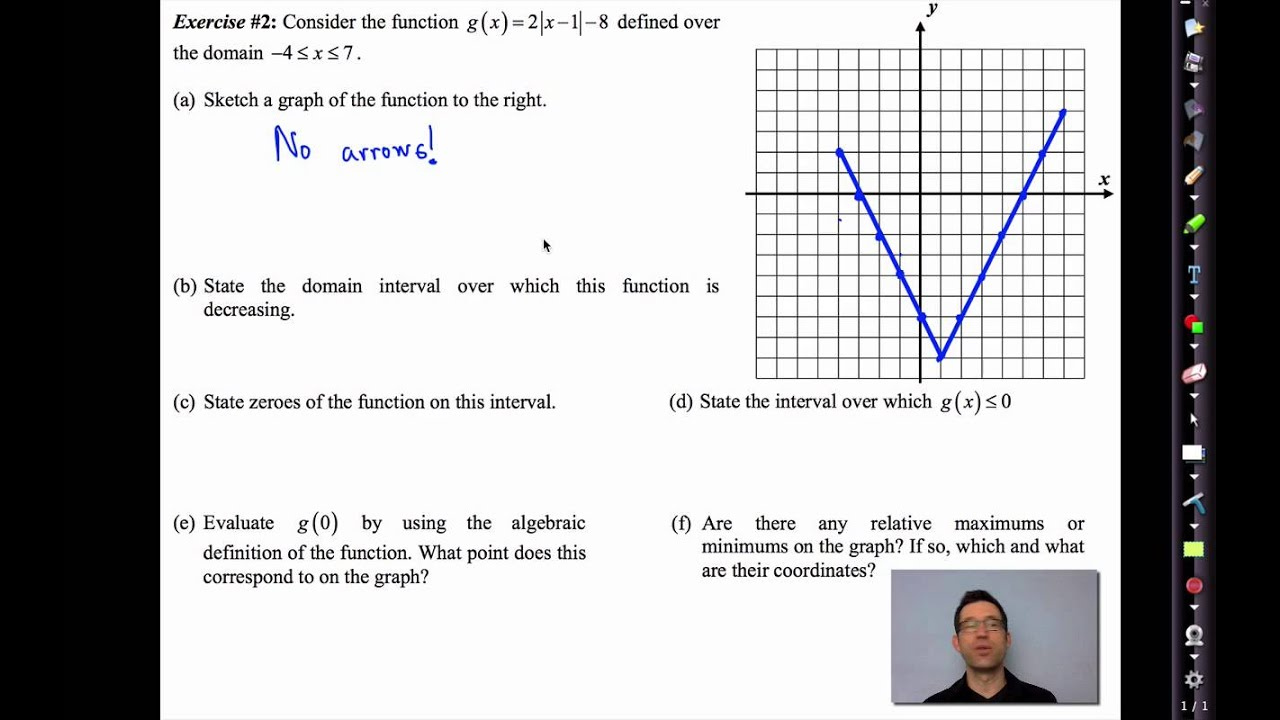 Common Core Algebra II Unit 2 Lesson 7 Key Features Of Functions 