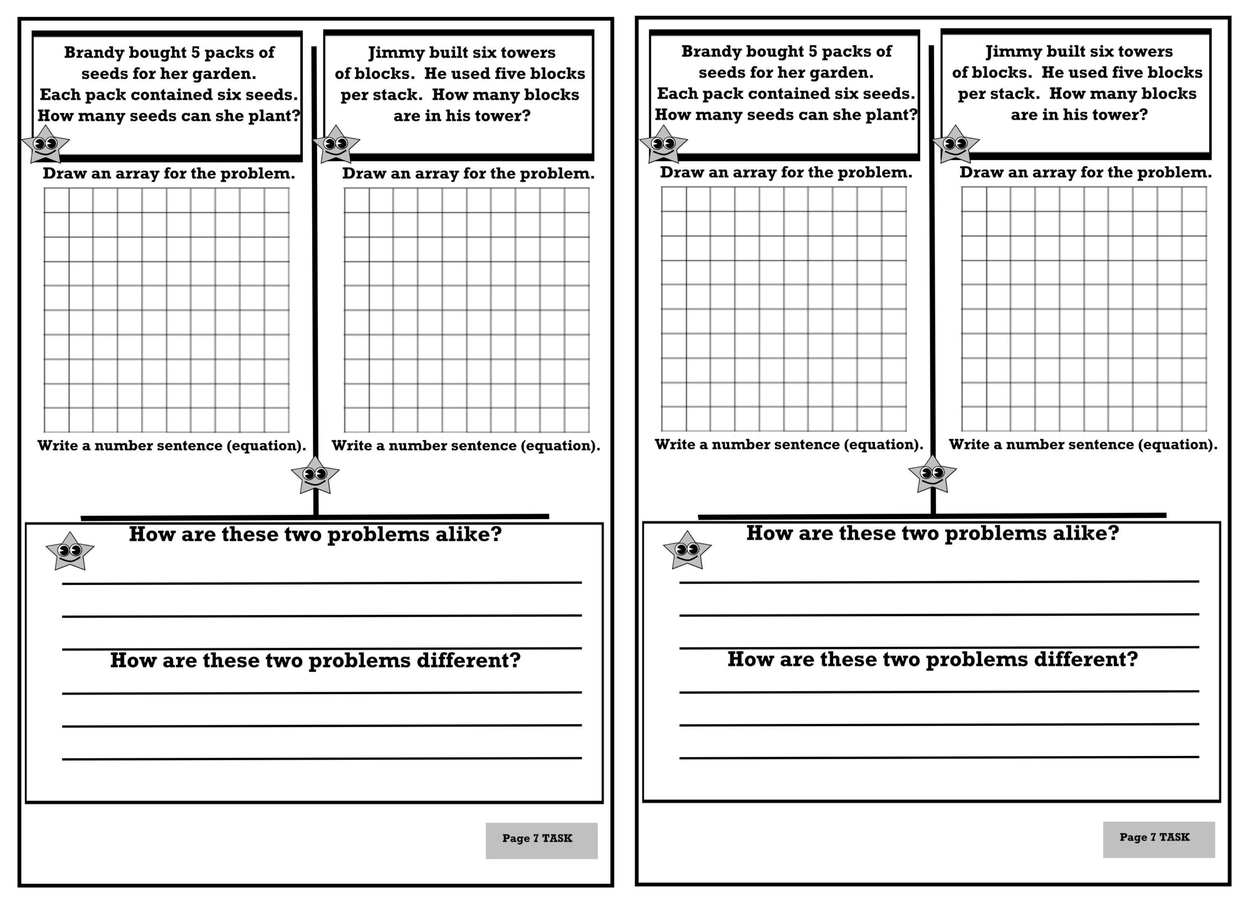 Common Core Creations 3 OA 1 Journal Entry Teaching Multiplication 