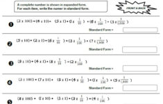 Common Core Math 5 NBT 3a Decimals In Expanded Form Common Core Math