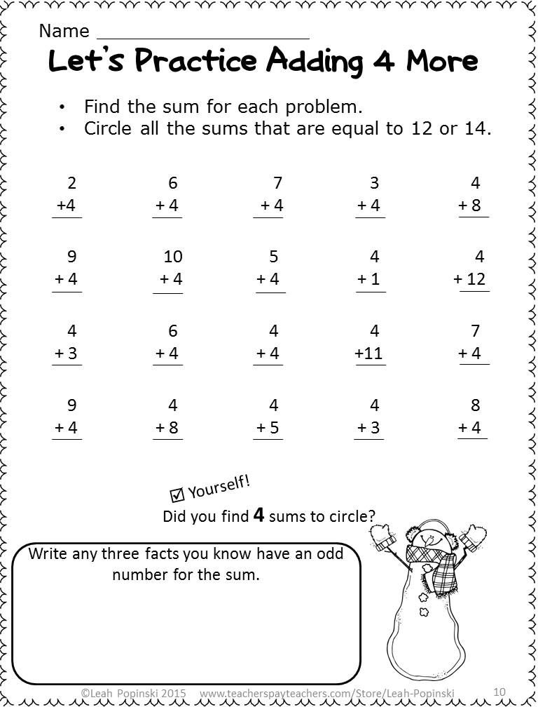 Common Core Math Addition Worksheets Cindy Ha s Addition Worksheets