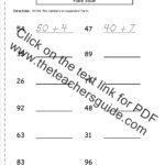 Common Core Math Expanded Form Worksheets 2nd Grade Math Common Core