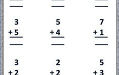 Common Core Maths Addition Printable Worksheet Without Carry