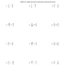 Common Core Sheets Adding And Subtracting Fractions Common Db Excel