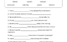 Common Core Vocabulary Worksheets