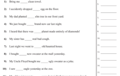 Common Misuses Worksheets Common Core Worksheets Worksheets Free